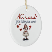 Verpleegkundigen geven Intensive Care T-shirts en  Keramisch Ornament (Rechts)