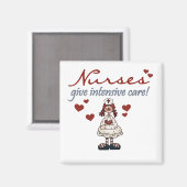Verpleegkundigen geven Intensive Care T-shirts en  Magneet (Voorkant / Achterkant)