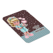 Verpleegkundigen geven zorg voor het hart. Cute Bl Magneet (Rechterzijde)