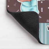 Verpleegkundigen geven zorg voor het hart. Cute Bl Muismat (Hoek)