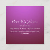 Verpleegkundigen Gezondheidszorg Aangepaste foto P Vierkante Visitekaartje (Achterkant)