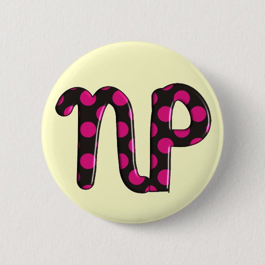Verpleegkundigen Gifts "NP" Ronde Button 5,7 Cm (Voorkant)