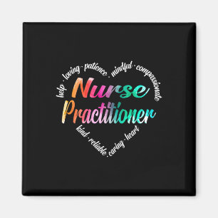 Verpleegkundigen Harde Word Cloud Waterverf Rai Magneet