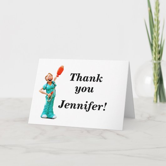 verpleegkundigen Hartelijk dank Bedankkaart (Voorkant)