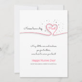 Verpleegkundigen hebben een groot hart kaart (Voorkant)