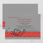 Verpleegkundigen hebben een uitnodiging tot Afstud (Voorkant / Achterkant)