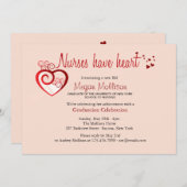 Verpleegkundigen hebben een uitnodiging tot Afstud (Voorkant / Achterkant)