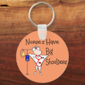 Verpleegkundigen hebben grote schouders — Artikelg Sleutelhanger (Voorkant)