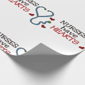 Verpleegkundigen hebben hart cadeaupapier (Hoek)