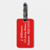 Verpleegkundigen hebben hartrode harten bagagelabel (Achterkant verticaal)