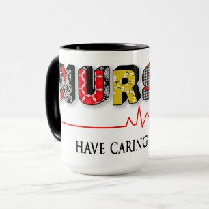 Verpleegkundigen hebben mok, kleurrijk mok