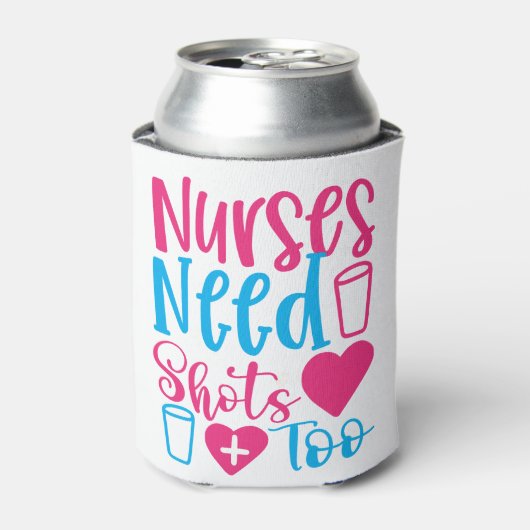 Verpleegkundigen hebben ook schokken nodig blikjeskoeler (Blikje Voorkant)