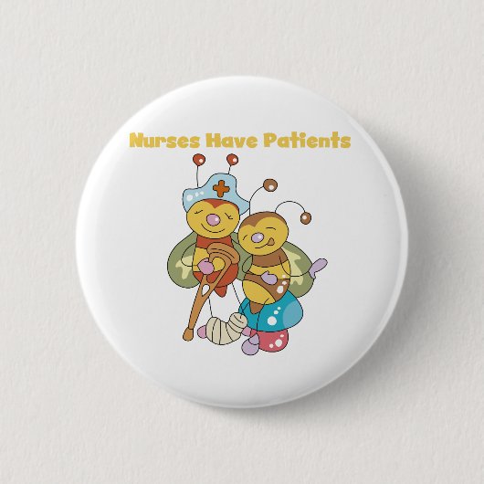 Verpleegkundigen hebben patiënten ronde button 5,7 cm (Voorkant)