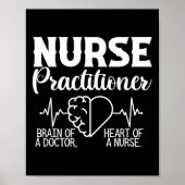 Verpleegkundigen hersenhelft van de arts hart van  poster (Voorkant)