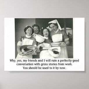  verpleegkundigen - het delen van brutoverhalen va poster