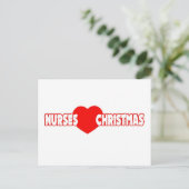 Verpleegkundigen houden van Kerstmis Feestdagenkaart (Staand voorkant)