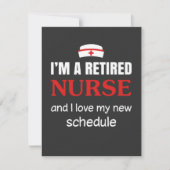 Verpleegkundigen | Ik ben een in ruste verpleegste Bedankkaart (Voorkant)