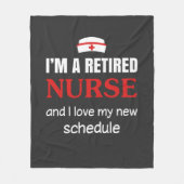 Verpleegkundigen | Ik ben een in ruste verpleegste Fleece Deken (Voorkant)