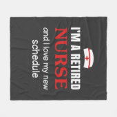 Verpleegkundigen | Ik ben een in ruste verpleegste Fleece Deken (Voorkant (Horizontaal))