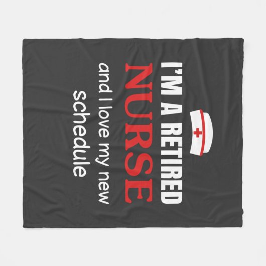 Verpleegkundigen | Ik ben een in ruste verpleegste Fleece Deken (Voorkant (Horizontaal))