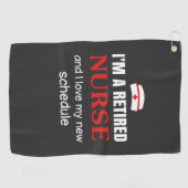 Verpleegkundigen | Ik ben een in ruste verpleegste Golfhanddoek (Horizontaal)