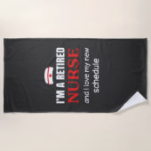 Verpleegkundigen | Ik ben een in ruste verpleegste Strandlaken (Voorkant)