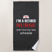 Verpleegkundigen | Ik ben een in ruste verpleegste Strandlaken (Voorkant)