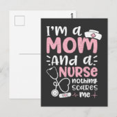 Verpleegkundigen | Ik ben moeder en verpleegster Briefkaart (Voorkant / Achterkant)