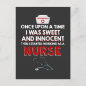 Verpleegkundigen | Ik werk als verpleegster Uitnodiging Briefkaart (Voorkant)