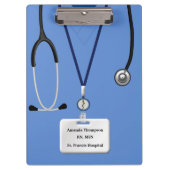 Verpleegkundigen in blauw klembord (Voorkant)