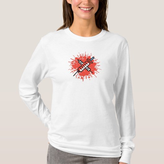 Verpleegkundigen in de frontlinie t-shirt (Voorkant)