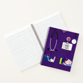 Verpleegkundigen in Paarse gepersonaliseerde Notitieboek