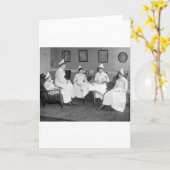 Verpleegkundigen in Tea, begin jaren 1900 Kaart (Gele Bloem)