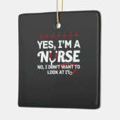 Verpleegkundigen | Ja Ik ben verpleegster Keramisch Ornament (Links)