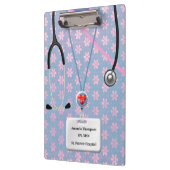 Verpleegkundigen kruipen in het blote patroon klembord (Links)