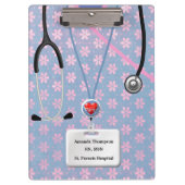 Verpleegkundigen kruipen in het blote patroon klembord (Voorkant)