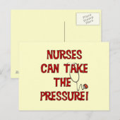 Verpleegkundigen kunnen de druk op zich nemen briefkaart (Voorkant / Achterkant)