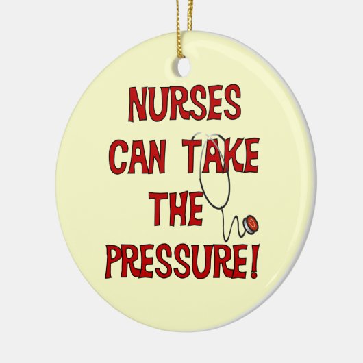 Verpleegkundigen kunnen de druk op zich nemen keramisch ornament (Links)