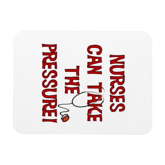 Verpleegkundigen kunnen de druk op zich nemen magneet (Horizontaal)