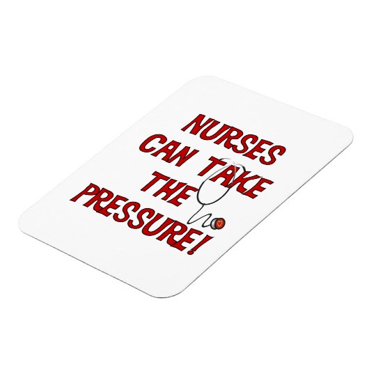 Verpleegkundigen kunnen de druk op zich nemen magneet (Linkerzijde)