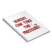 Verpleegkundigen kunnen de druk op zich nemen notitieboek (Rechterzijde)