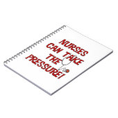 Verpleegkundigen kunnen de druk op zich nemen notitieboek (Linkerzijde)