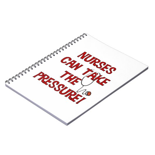 Verpleegkundigen kunnen de druk op zich nemen notitieboek (Linkerzijde)