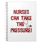 Verpleegkundigen kunnen de druk op zich nemen notitieboek (Voorkant)
