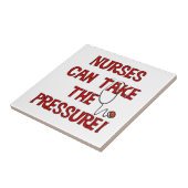 Verpleegkundigen kunnen de druk op zich nemen tegeltje (Zijkant)