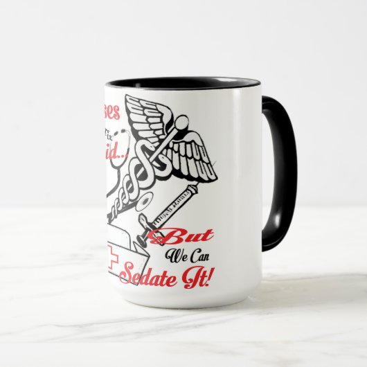 Verpleegkundigen kunnen geen onstuimige... Maar we Mok (Voorkant rechts)