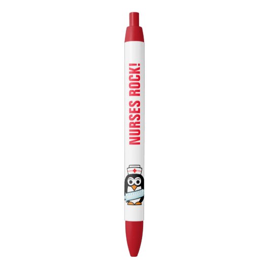 Verpleegkundigen Leuke pinguïn pen voor de dag van (Voorkant Verticaal)