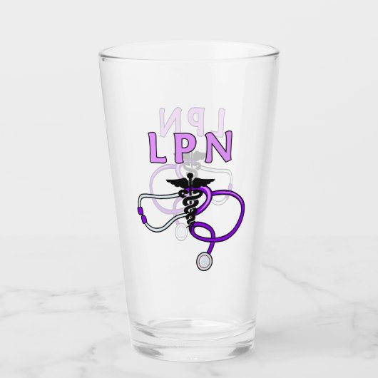 Verpleegkundigen LPN Stethoscoop Glas (Voorkant)