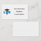 Verpleegkundigen LPN-symbool Visitekaartje (Voorkant / Achterkant)