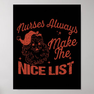 Verpleegkundigen maken altijd de leuke lijst met k poster